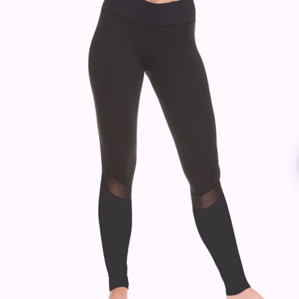 GAIAM Black Mesh Leggings